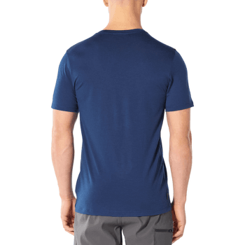 Tričko krátky rukáv Icebreaker Tech Lite SS Crewe Wireframe Wonder Men ESTATE BLUE