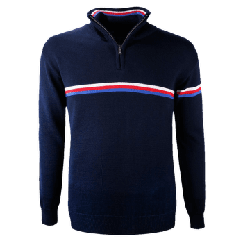 Pulóver (3/4 zapínanie) Kama Merino sweater Kama 4056 108 navy