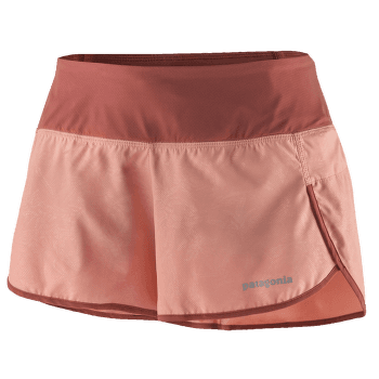Kraťasy Patagonia Strider Shorts - 3 1/2 in. Women Monkey Flower Emboss: Sunfade Pink
