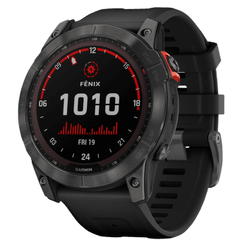 Hodinky Garmin fenix 7X Solar Gray/Black Silicone Band