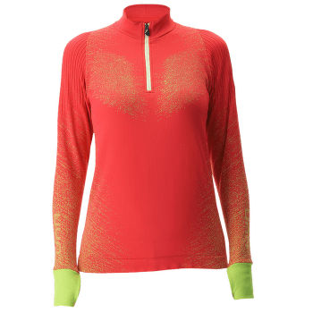 Tričko dlhý rukáv UYN RUNNING EXCELERATION SHIRT LS ZIP UP Women Rose/Sunny