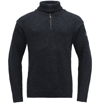 Pulover (3/4 Zapínání) Devold Nansen Sweater Zip Neck Men 280 DARK BLUE