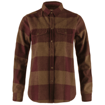 Košile dlouhý rukáv Fjällräven Canada Shirt LS Women Autumn Leaf-Bordeaux Red