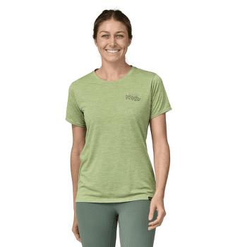 Tričko krátky rukáv Patagonia Cap Cool Daily Graphic Shirt Lands Women Clean Climb Bloom: Pumice X-Dye