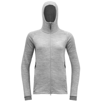 Mikina Devold Nibba Merino Jacket Hood Women 770A GREY MELANGE