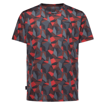 Triko krátký rukáv La Sportiva DIMENSION T-SHIRT Men Black/Cherry Tomato