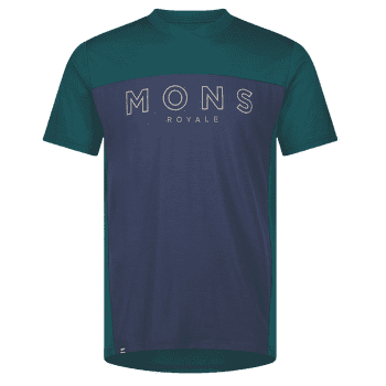 Triko krátký rukáv Mons Royale Redwood Enduro VT Men Evergreen / Midnight