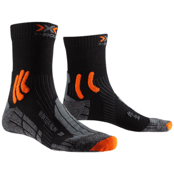 Ponožky X-Bionic X-Socks Winter Run 4.0 BLACK/DARK GREY MELANGE/X-ORANGE