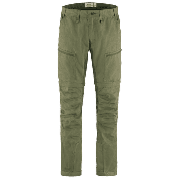 Nohavice Fjällräven Abisko Lite Trekking Zip-Off Trousers Long Men Green-Laurel Green