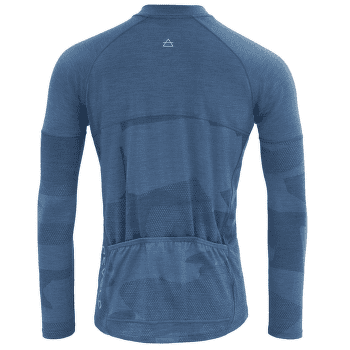 Tričko dlhý rukáv Devold Standal Merino Shirt Zip Neck Men 258A Blue