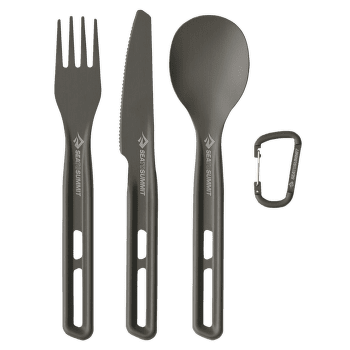 Príbor Sea to Summit Frontier UL Cutlery Set - [3 Piece] Aluminium Hard Anodised Grey