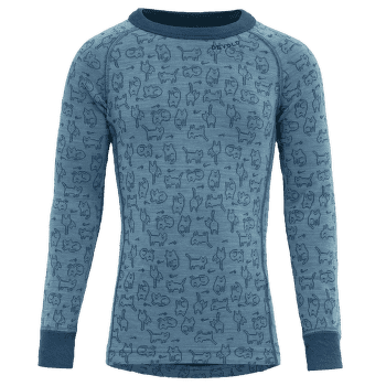 Triko dlouhý rukáv Devold Duo Active Merino Shirt Kid 313A MOON