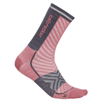 Ponožky Icebreaker Merino Run+Ultralight Crew Women DECO/GRAPHITE