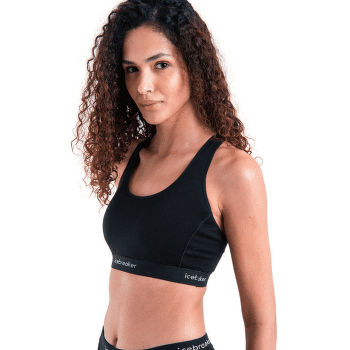 Podprsenka Icebreaker Merino 125 ZoneKnit™ Racerback Bra Women Black