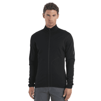 Mikina Icebreaker Merino 560 Realfleece™ Elemental LS Zip Men Black