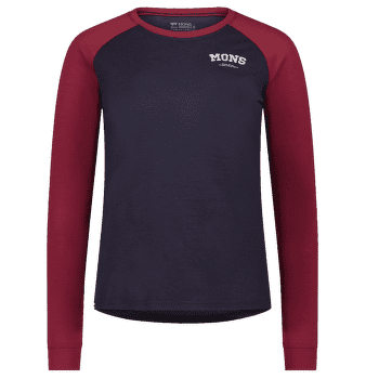 Triko dlouhý rukáv Mons Royale Icona Raglan Women Cherry / 9 Iron