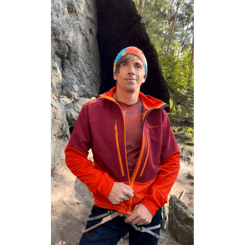 Mikina La Sportiva Session Tech Hoody Men Cherry Tomato/Sangria