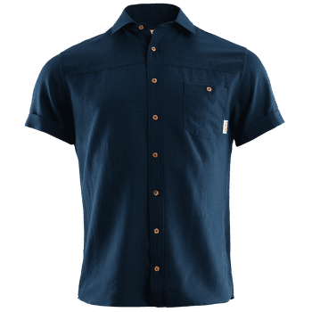 Košeľa krátky rukáv Aclima LeisureWool Short Sleeve Shirt Men Navy Blazer