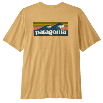 Tričko krátky rukáv Patagonia Boardshort Logo Pocket Responsibili Tee Men Beeswax Tan