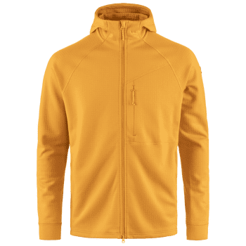 Mikina Fjällräven Abisko Grid Fleece Hoodie Men Mustard Yellow