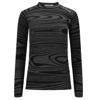 Triko dlouhý rukáv Aclima WarmWool Crew Neck Women Black Motion