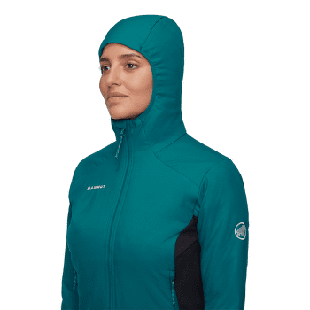 Bunda Mammut Rime Light IN Hybrid Hooded Jacket Women black 0001