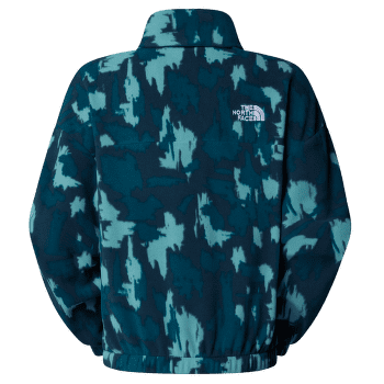 Mikina The North Face MOUNTAIN ATHLETICS FLEECE 1/4 ZIP-PRIN Women DQD DEEP CYPRESS PAINTED MOUNTAINS PRINT