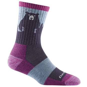 Ponožky Darn Tough Bear Town Micro Crew Lightweight With Cushion PURPLE