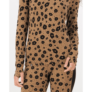 Tričko dlhý rukáv Mons Royale Cascade Merino Flex 1/4 Zip Long Sleeve Women Aoraki Lily Toffee