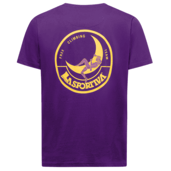 Triko krátký rukáv La Sportiva Climbing on the Moon T-Shirt Men Viola/Giallo