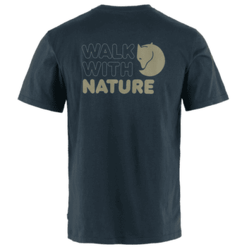 Tričko krátky rukáv Fjällräven Walk With Nature T-shirt men Dark Navy