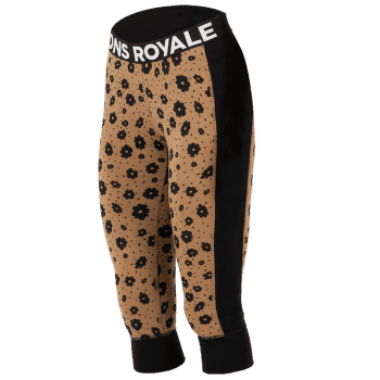 Legíny 3/4 Mons Royale Cascade Merino Flex 200 3/4 Legging Women Aoraki Lily Toffee