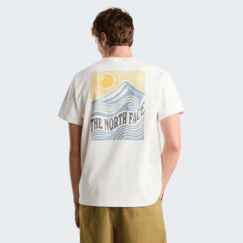 Tričko krátky rukáv The North Face Mountain Escape Relaxed Short Sleeve Tee - Graphic Men WHITE DUNE