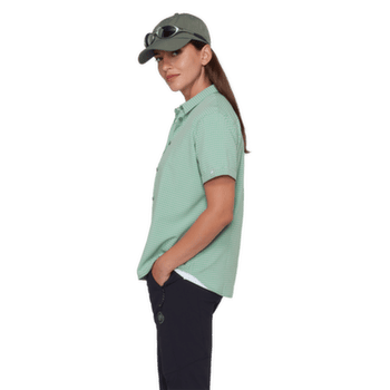 Košeľa krátky rukáv Mammut AADA SHIRT WOMEN alpine calamint-mammut red