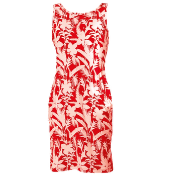 Šaty Columbia Chill River Printed Dress Poppy Red, Botaniflage Tonal 611