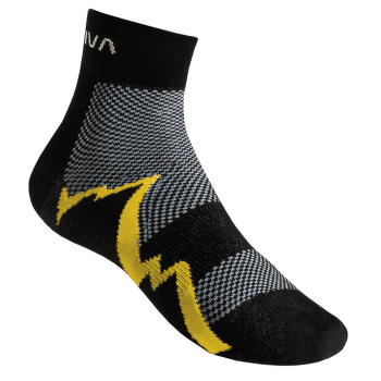 Short Distance Socks Black/Yellow (Black Yellow)