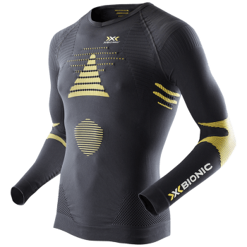 Tričko dlhý rukáv X-Bionic Ski Touring Evo Shirt V-Neck Men Black/Yellow Sunshine