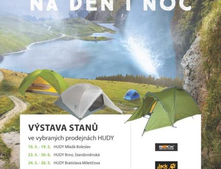 HUDY prodejny vás zvou na výstavy stanů