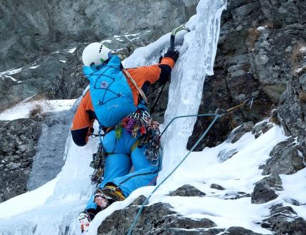 Mixové lezení na Slovensku, aneb když se voda změní v led