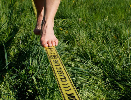 Fenomén slackline - ako začať?