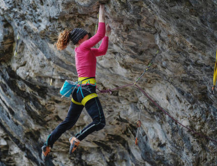 Iva Vejmolová v kanadském Canmore