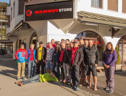HUDY tým na návštěvě u značky Mammut ve švýcarském Seonu