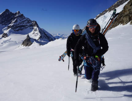 Začínáme se skialpem: 6. díl - Pohyb na skialpech ve strmějších pasážích a po ledovci