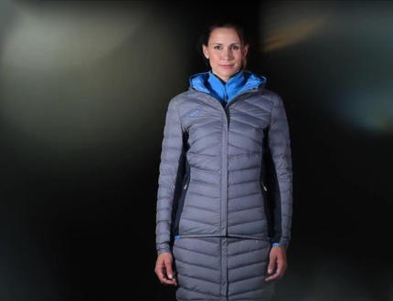 Exklusivní dámská bunda s oddělitelnou sukní – Novinka Runbold Pro IN Hooded Mammut