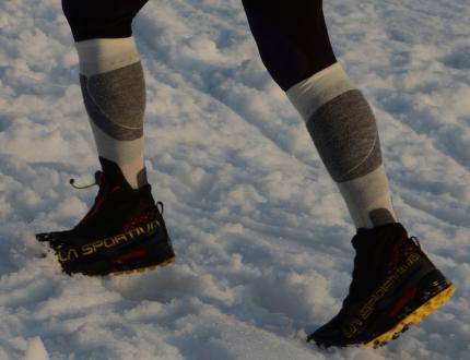 Jak obstály běžecké boty Crossover 2.0 GTX La Sportiva na sněhu?