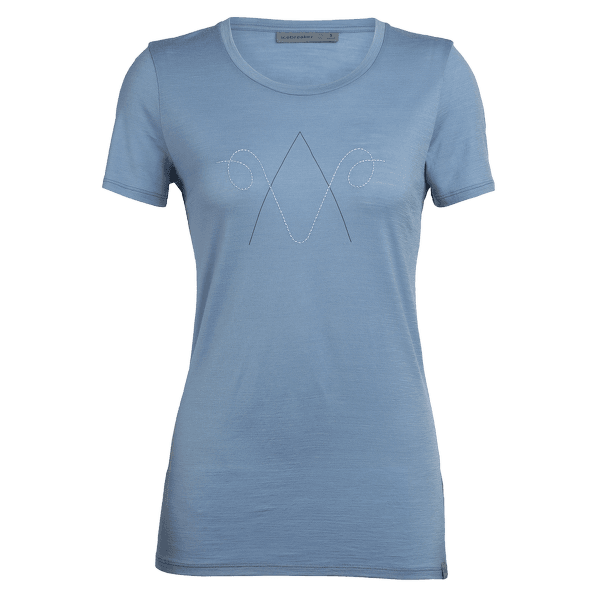 Tričko krátky rukáv Icebreaker Nature Dye Tech Lite SS Crewe Anniversary Ram Women TRUE INDIGO LT