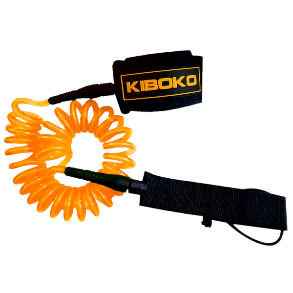 Popruh Kiboko stočený na kotník/koleno Oranžová