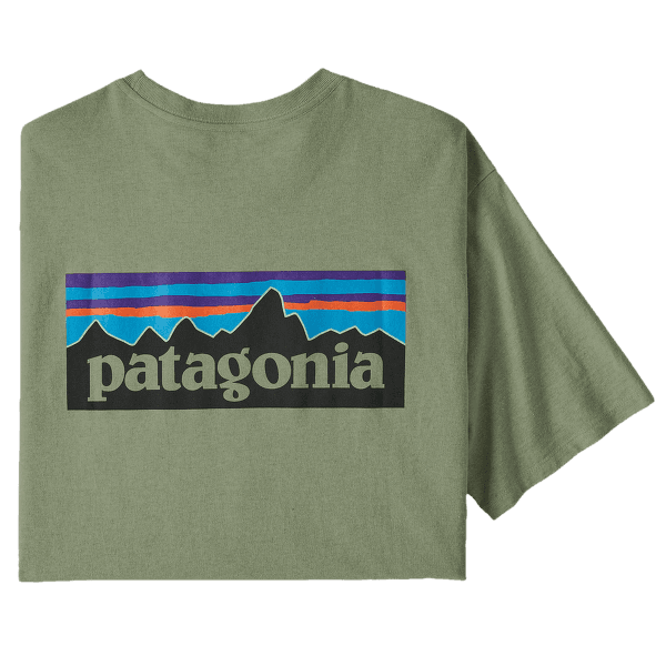 Triko krátký rukáv Patagonia P-6 Logo Responsibili Tee Men Sedge Green