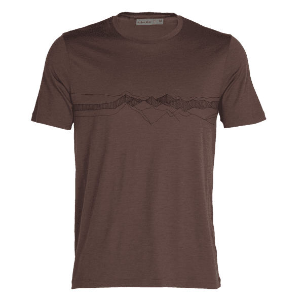 Tričko krátky rukáv Icebreaker Tech Lite II SS Tee Peak Patterns Men MINK