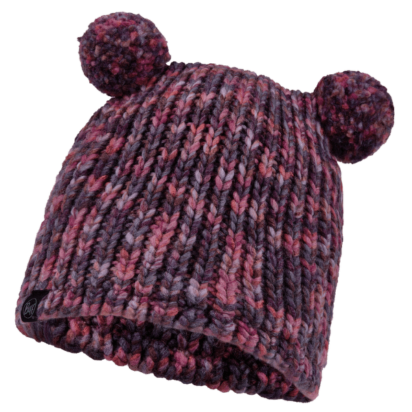 Čiapka Buff LERA Knitted & Fleece Band Beanie LERA PURPLE